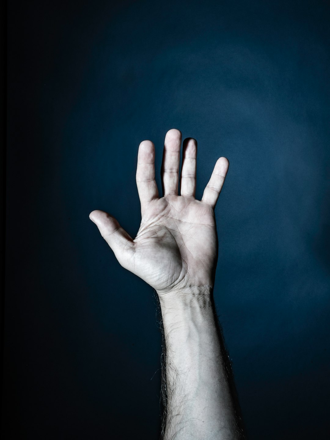 person's left hand