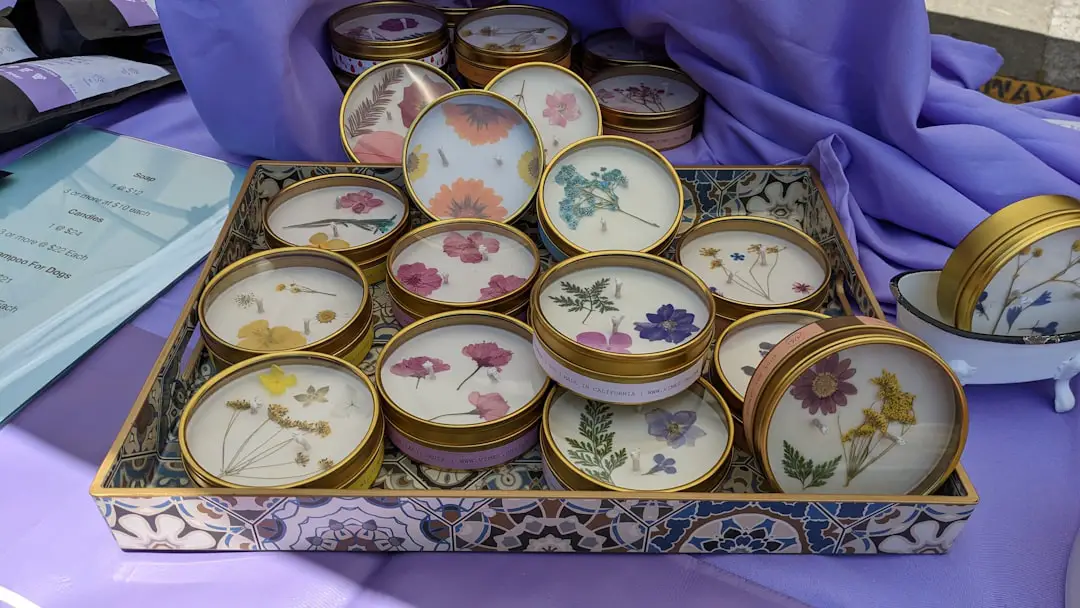 A tray of teacups and plates on a table