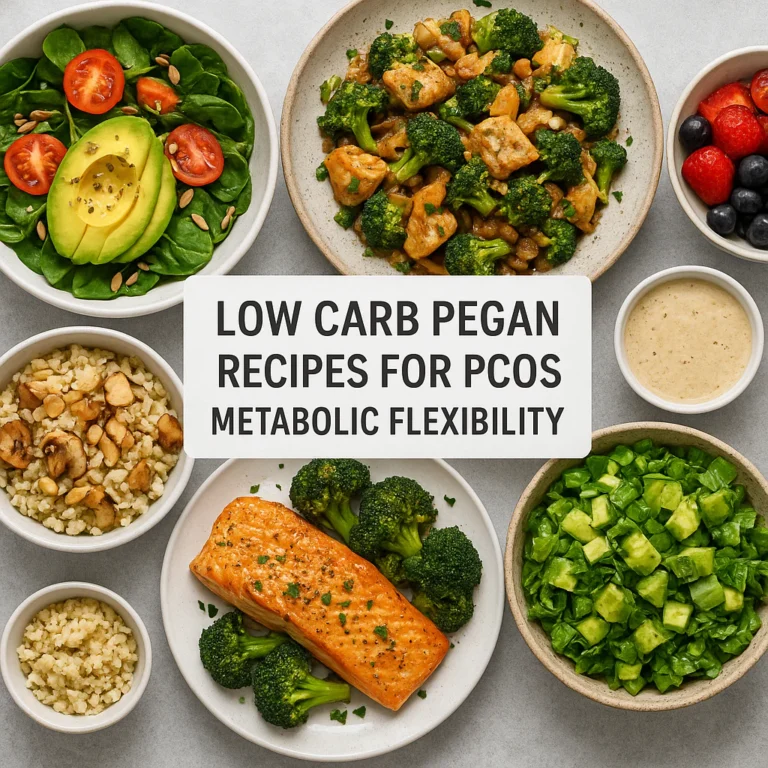 Featured image for 10 Low Carb Pegan Recipes for PCOS Metabolic Flexibility 2026