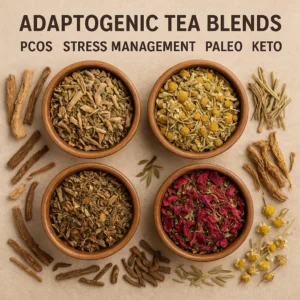 Featured image for 12 Adaptogenic Tea Blends for PCOS Stress on Paleo Keto 2026