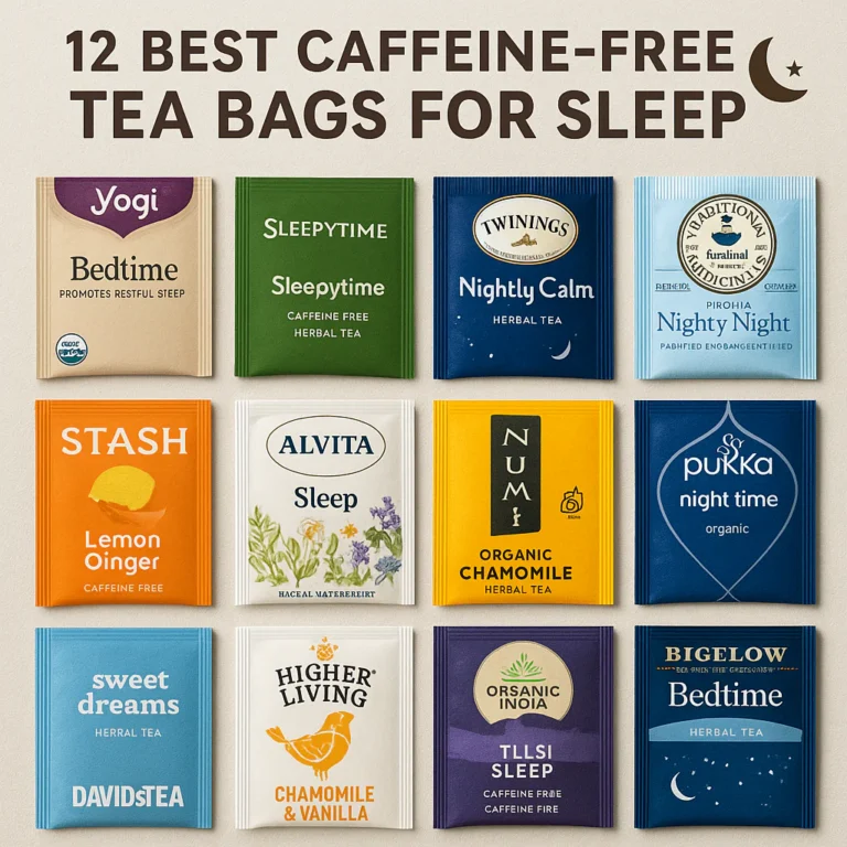 Featured image for 12 Best Caffeine-Free Tea Bags for Sleep